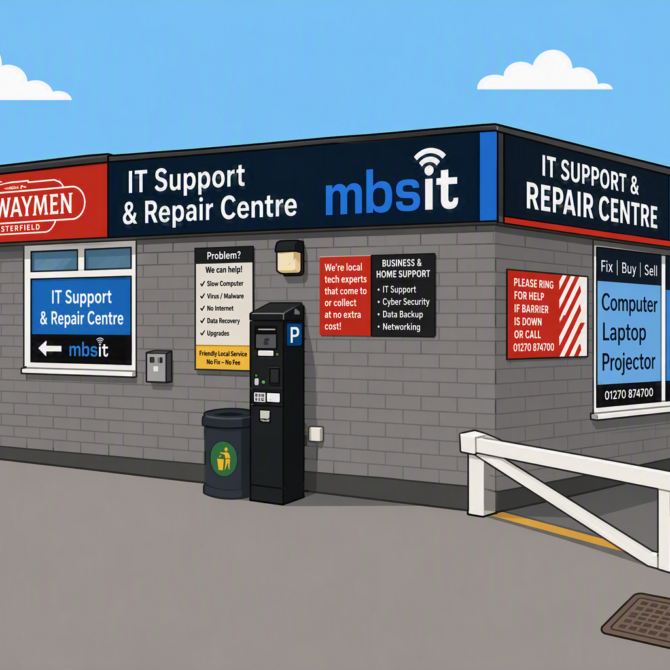 MBS IT repair centre in Crewe